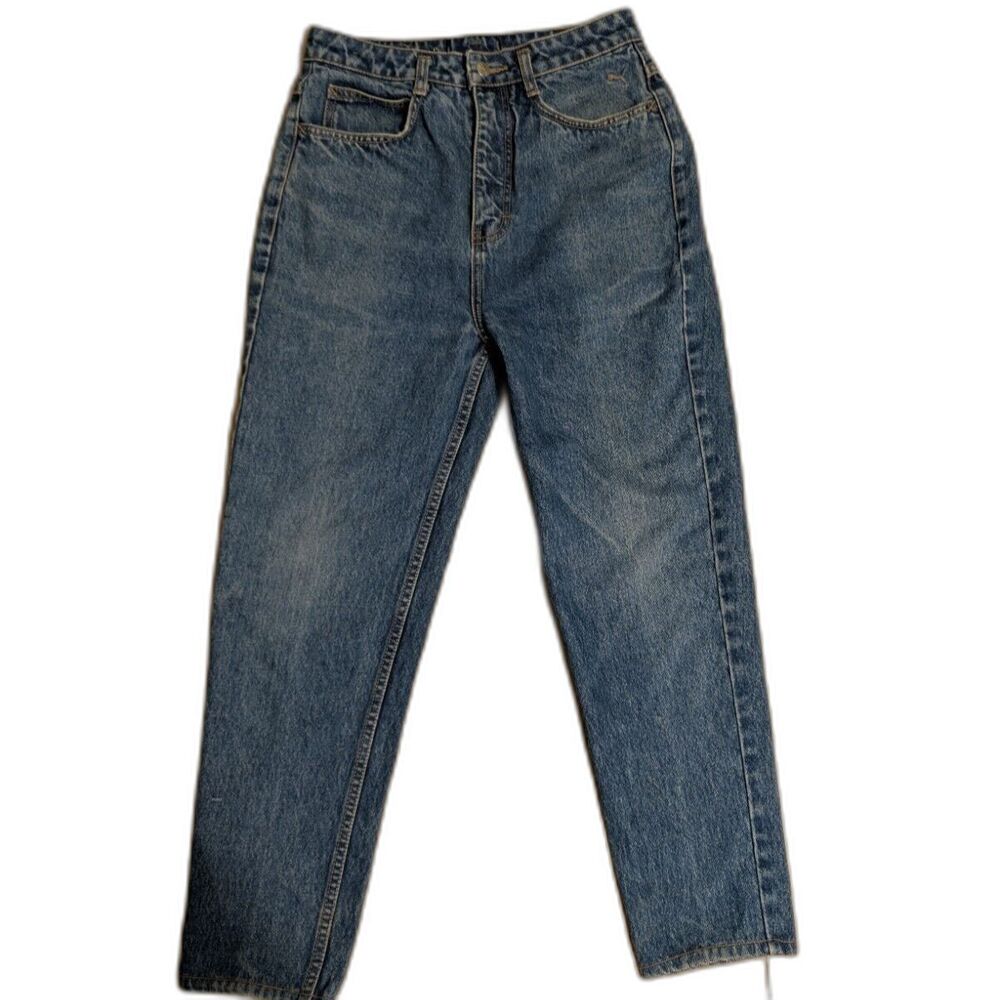 VTG Puma 26x25 High Waisted Mom Jeans 80's 90's Light Wash ~Size 2